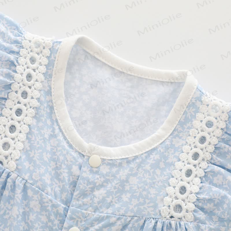 Baby Floral Ruffled Sleeves Romper - image 4