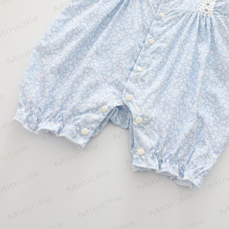 Baby Floral Ruffled Sleeves Romper - image 6