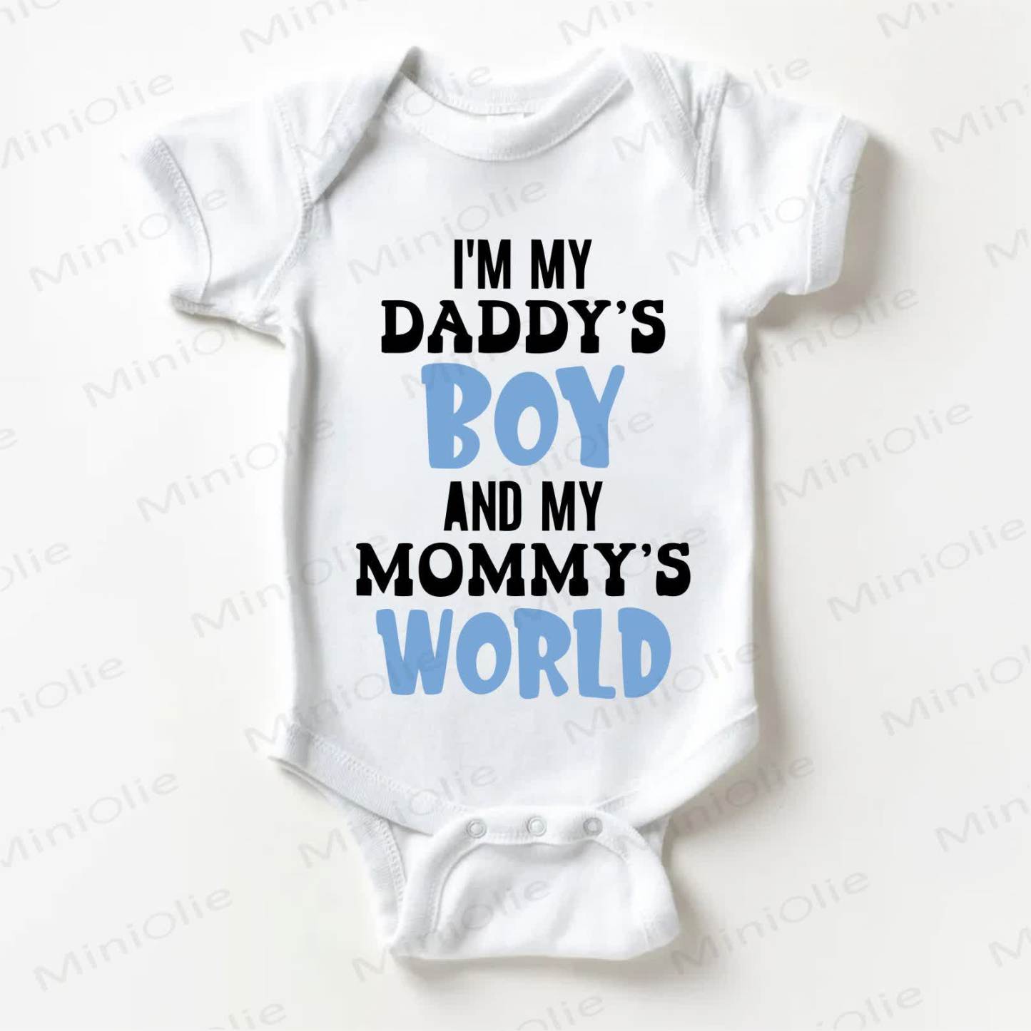 DADDY'S BOY MOMMY'S WORLD Baby White Bodysuit - White - 18-24M - image 1