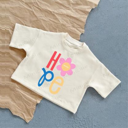 HOPE Baby Doodle Flower Summer Casual White T-shirt - White - 2-3T - image 1