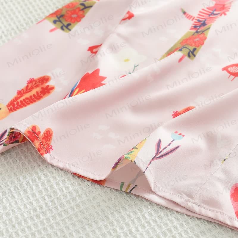 Toddler Bird Floral Sleeveless Dress  - image 4