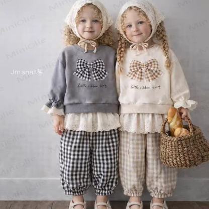 Toddler Plaid Lace Pants - image 7