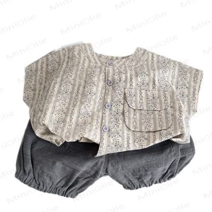 Toddler Floral Shirt and Pants Set - image 11