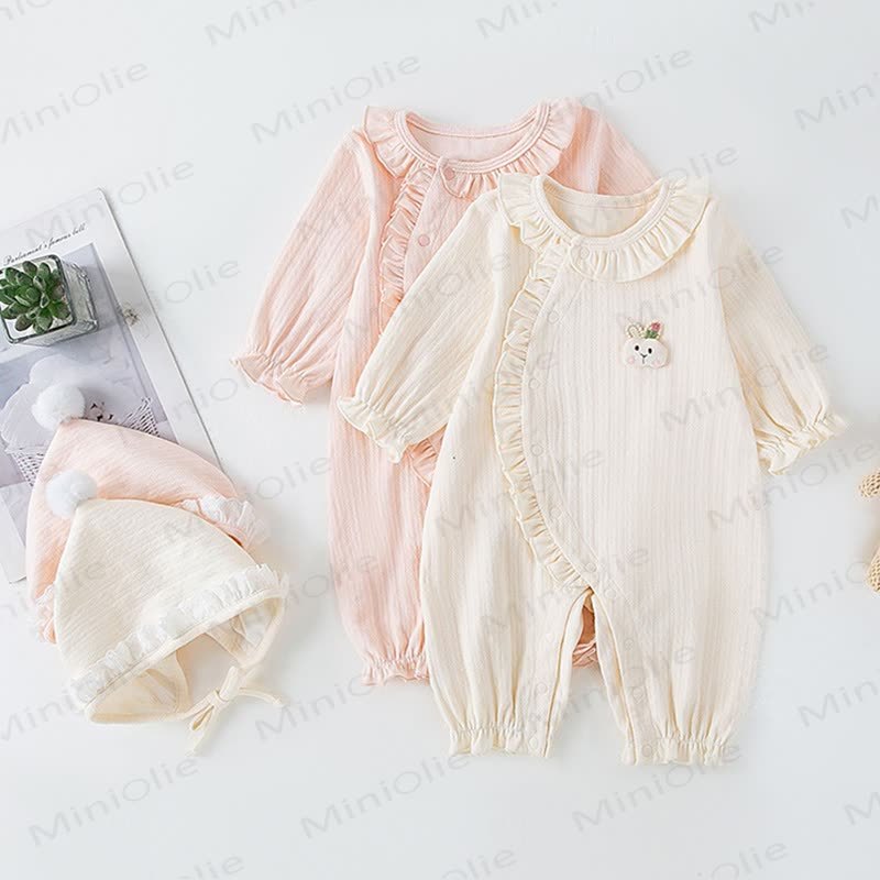 Baby Bunny Romper with Hat - image 1