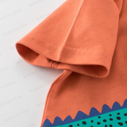  CROCODILE Toddler Kid Boy Orange Tee - image 5