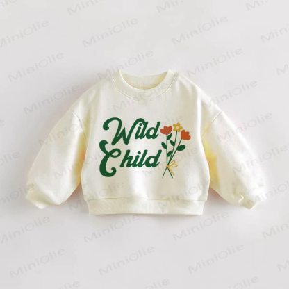 WILD CHILD Baby Toddler Beige Sweatshirt - Cream - 3-5T - image 1