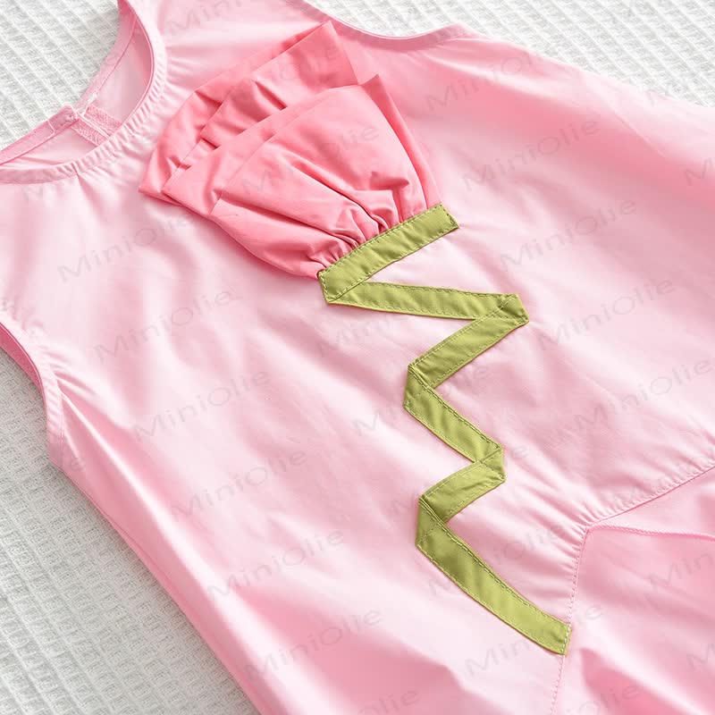 Toddler  Rose Pink Sleeveless Dress - image 3