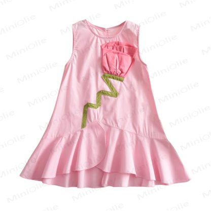 Toddler  Rose Pink Sleeveless Dress - image 9