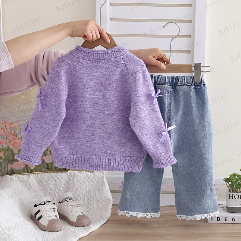 Toddler Tee Cardigan and Pants 3-piece Set - image 4