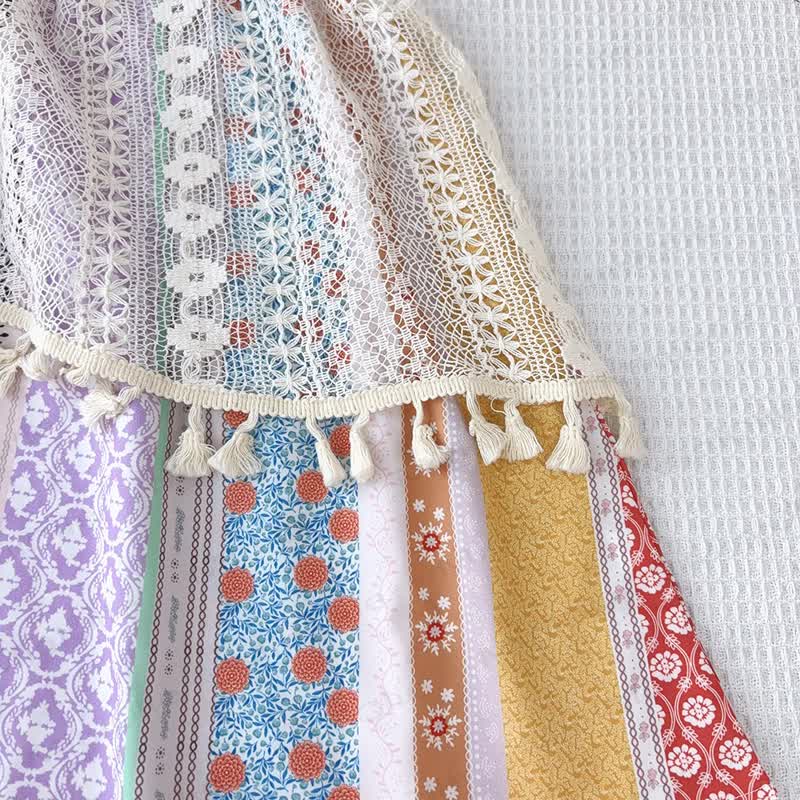 Toddler Girl Boho Tassel Dress - image 3