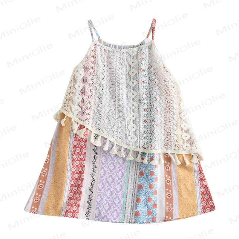 Toddler Girl Boho Tassel Dress - image 7