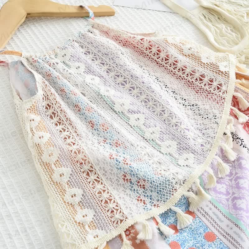 Toddler Girl Boho Tassel Dress - image 4