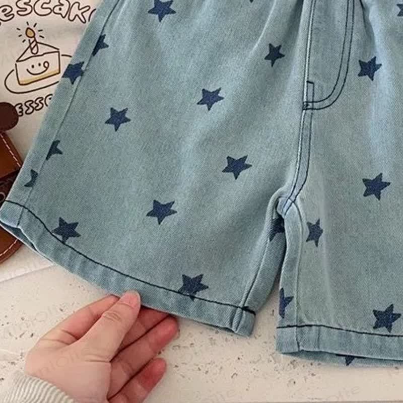 Toddler Boy Star Denim Shorts - image 4