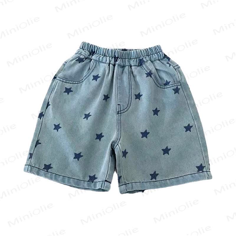 Toddler Boy Star Denim Shorts - image 5
