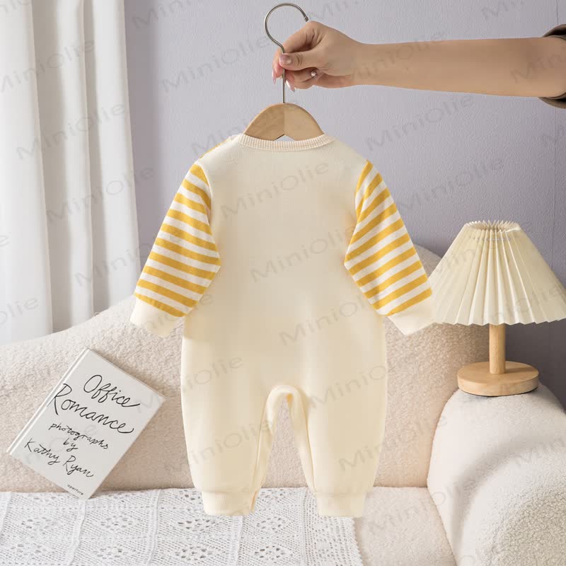 CHICK Baby Fake 2pcs Striped Romper - image 3