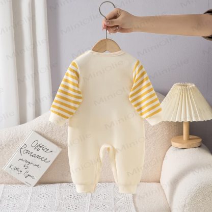 CHICK Baby Fake 2pcs Striped Romper - image 3