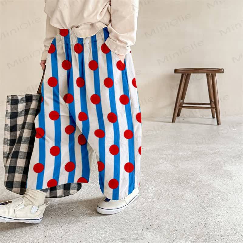 Baby Dots Striped Pants - Blue - 2-3T - image 1
