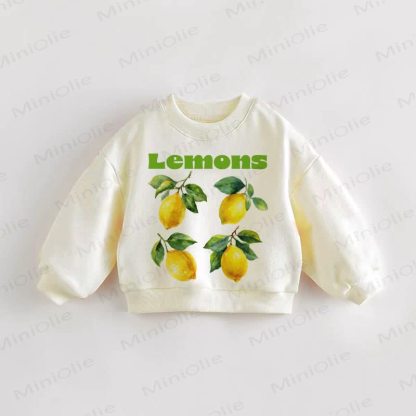 LEMONS Baby Toddler Sweatshirt - Cream - 3-5T - image 1