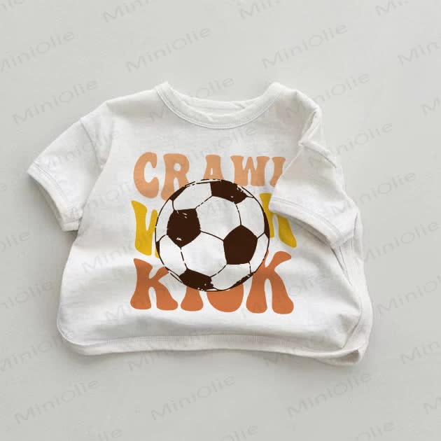 CRAWL WALK KICK Baby White T-shirt - White - 18-24M - image 1