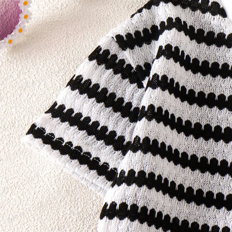 Toddler Flower Striped Set - image 5