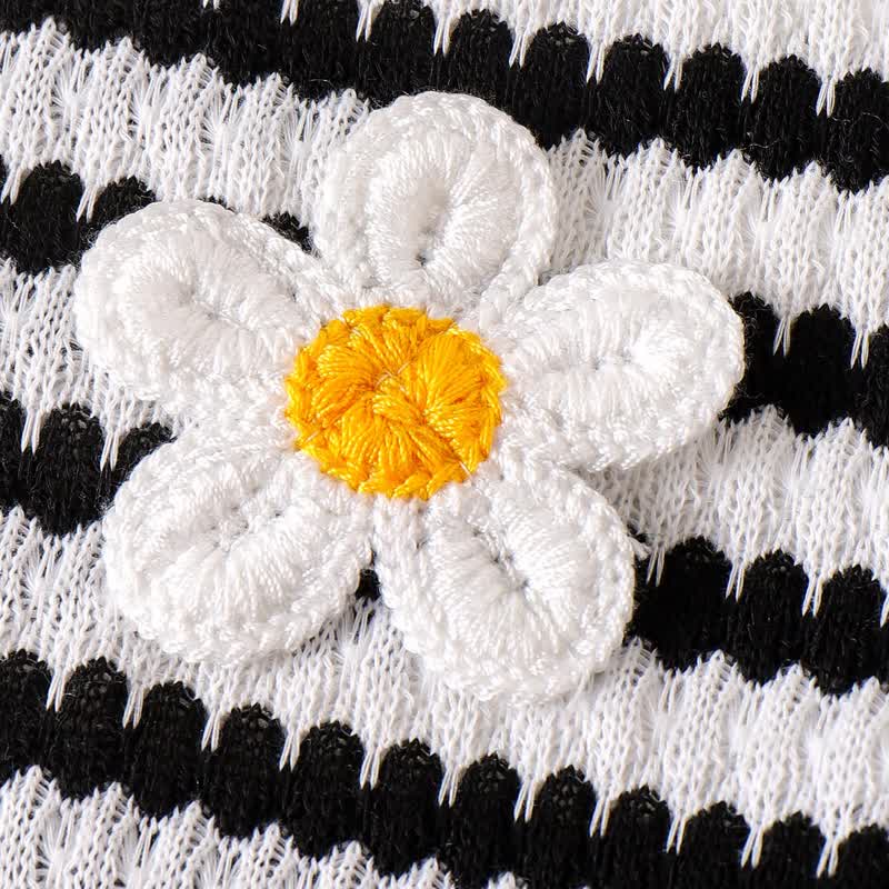 Toddler Flower Striped Set - image 3