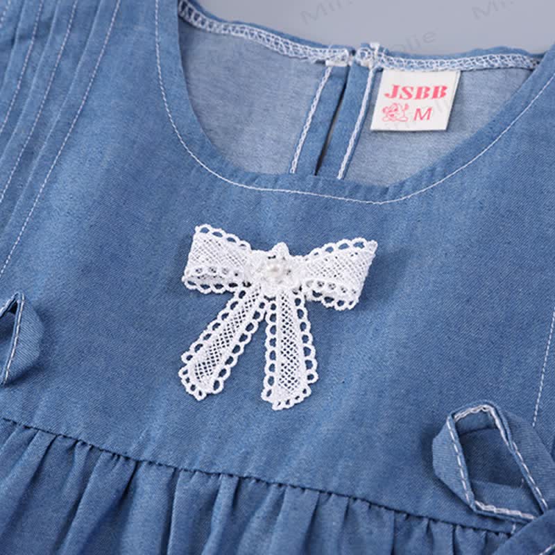 Toddler Girl Denim Tank and Shorts Set - image 8
