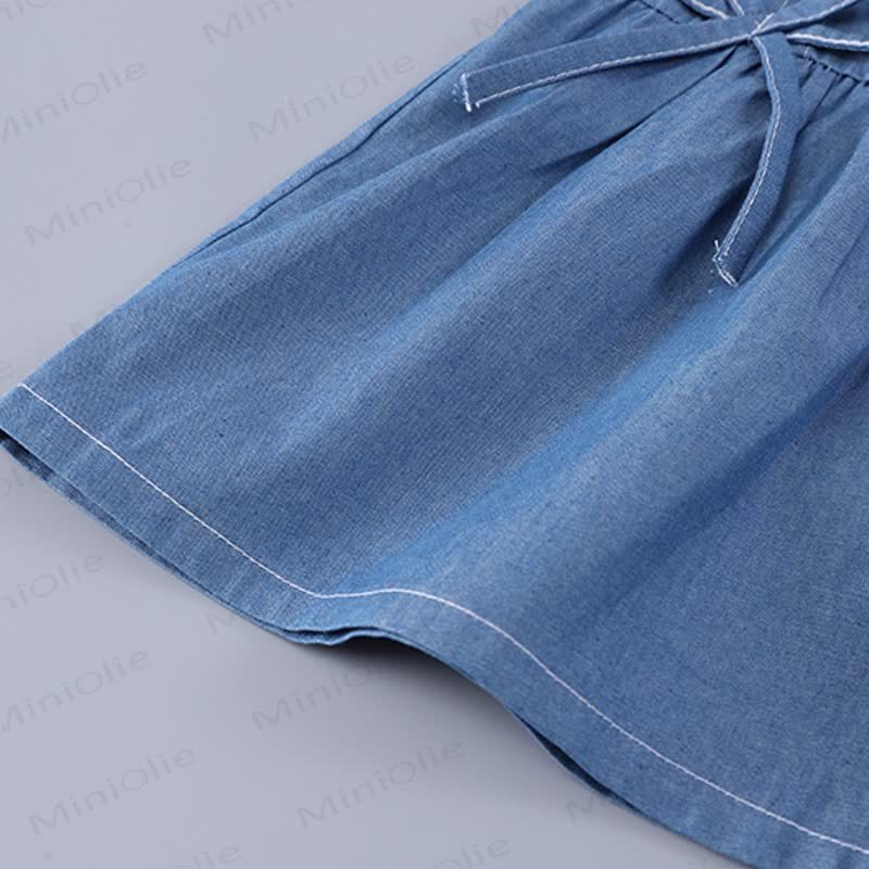 Toddler Girl Denim Tank and Shorts Set - image 10