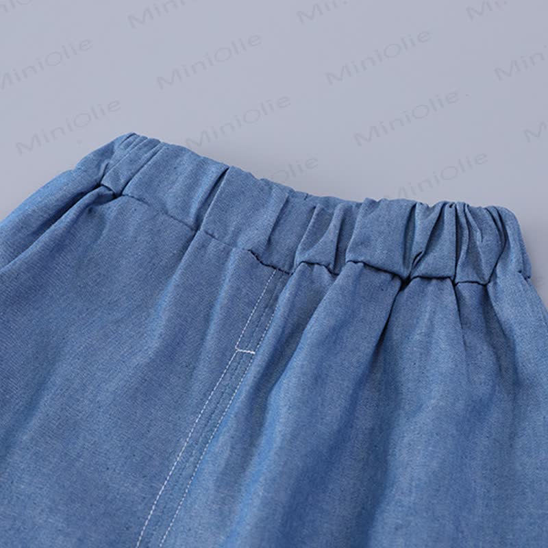 Toddler Girl Denim Tank and Shorts Set - image 12