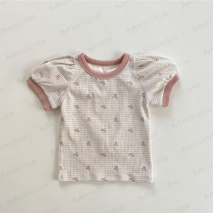 Baby Floral Top and Shorts Rib Set - image 3
