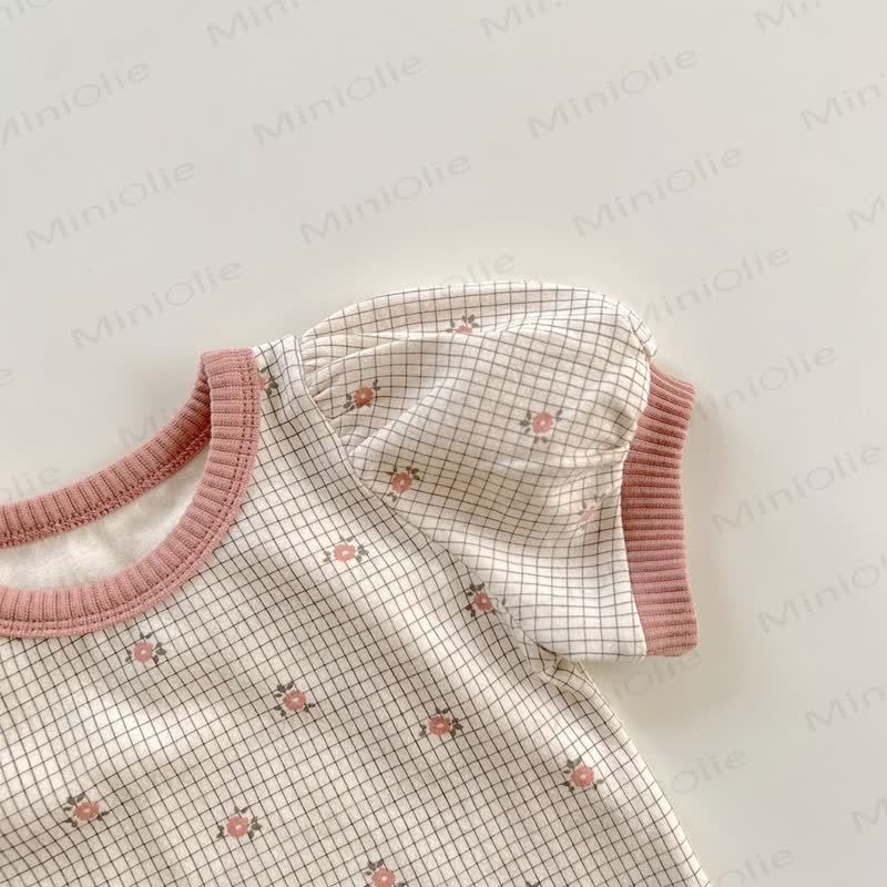 Baby Floral Top and Shorts Rib Set - image 4