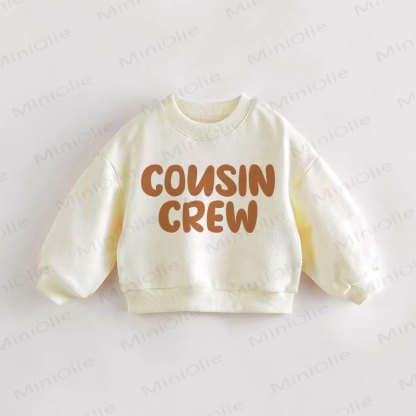 COUSIN CREW Baby Toddler Sweatshirt - Cream - 3-5T - image 1