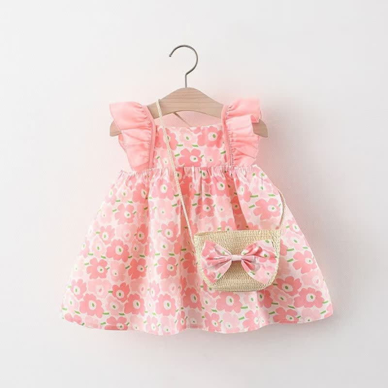 Baby Toddler Girl Floral Sundress - Light Pink - 4-5T - image 1