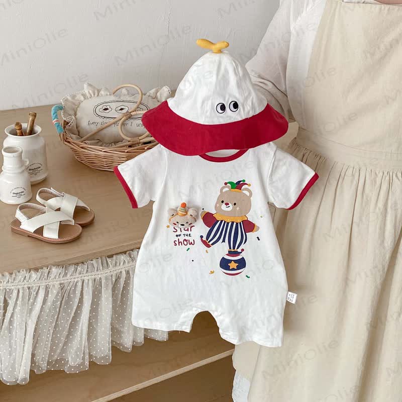 STAR OF THE SHOW Baby Romper with Hat - image 2
