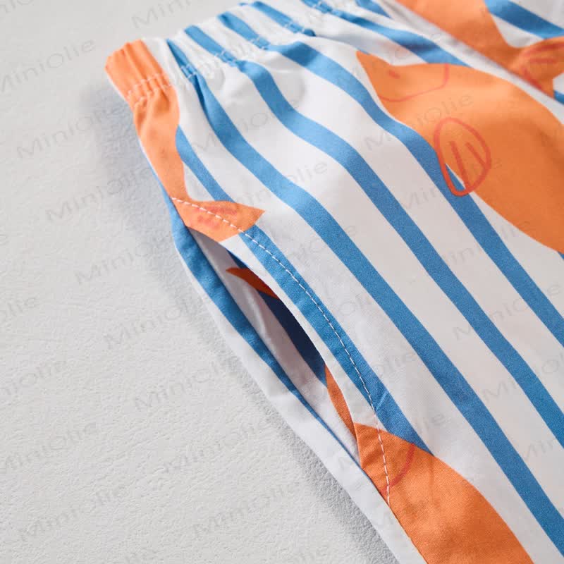 Baby Toddler Fish Striped Sleeveless 2-piece Set - image 6