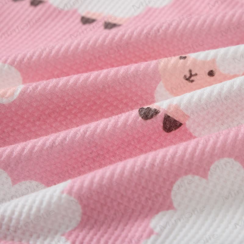 Baby Toddler Girl Sheep Pink Sweatshirt 2-piece Set - image 2