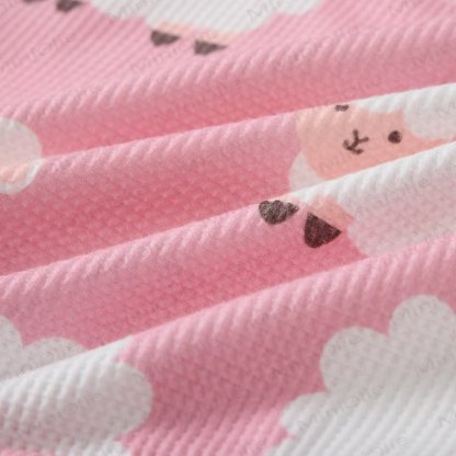 Baby Toddler Girl Sheep Pink Sweatshirt 2-piece Set - image 2