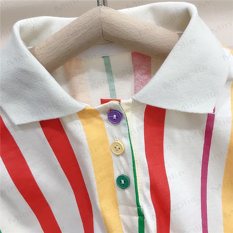 Toddler Girls Stripe Dress - image 2