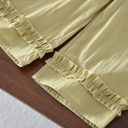 Toddler Girls Ruffled Top and Wide-Leg Pants Set - image 5