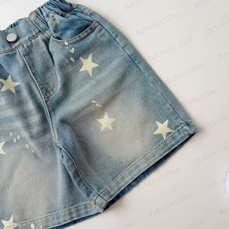 Toddler Star Printed Denim Shorts - image 3