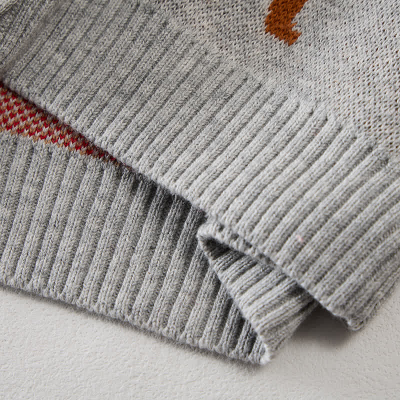 Baby Toddler Puppy Grey Sweater Cardigan - image 6