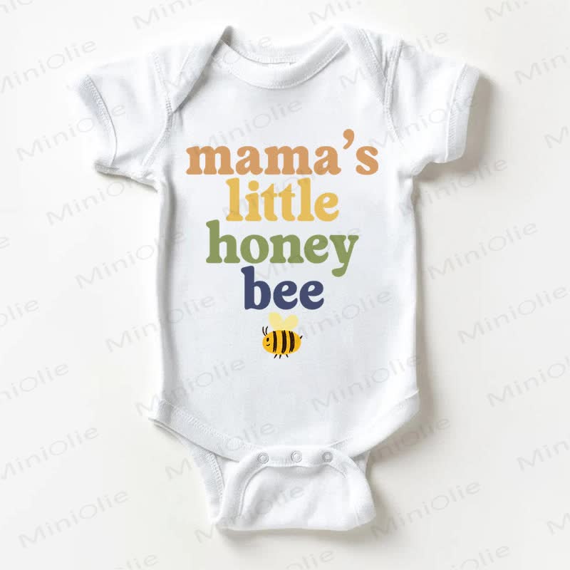 MAMA'S LITTLE HONEY BEE Baby White Bodysuit - White - 18-24M - image 1
