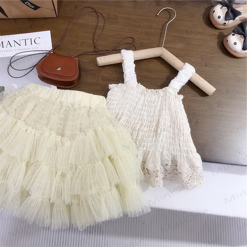 Toddler Girls Camisole or Tulle Skirt Set - image 3