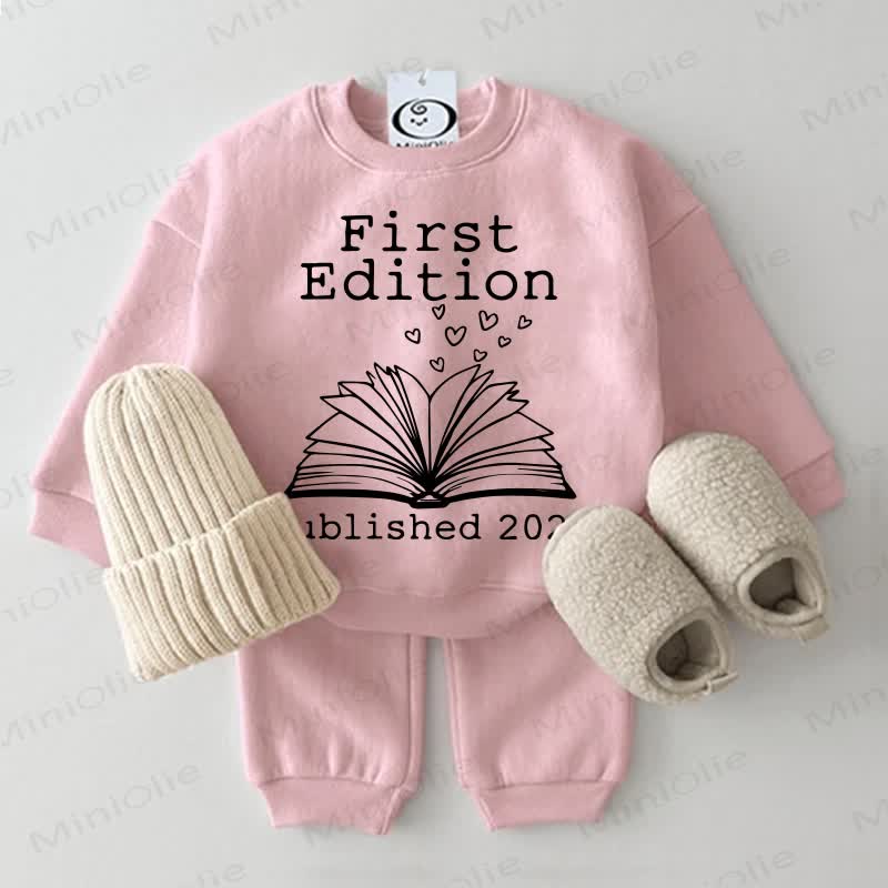 FIRST EDITION PUBLISHED 2026 Baby Sweatshirt 2-piece Set - Pink - 2-3T - image 2