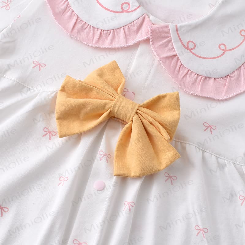 Baby Bow Peter Pan Collar Romper - image 2
