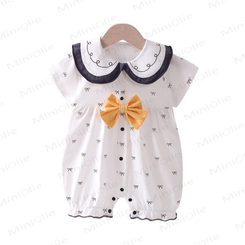 Baby Bow Peter Pan Collar Romper - image 5