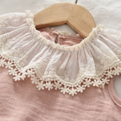 Toddler Girls Pink Lace Camisole and Pants 2-piece Set - image 2