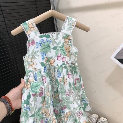 Toddler Girls White and Yellow Cottagecore Dress - image 4