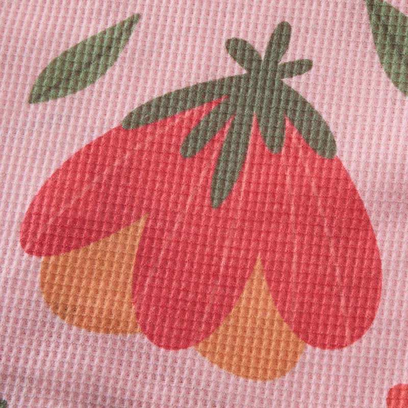 Baby Toddler Flower Waffle Sweatshirt 2-piece Set - image 5