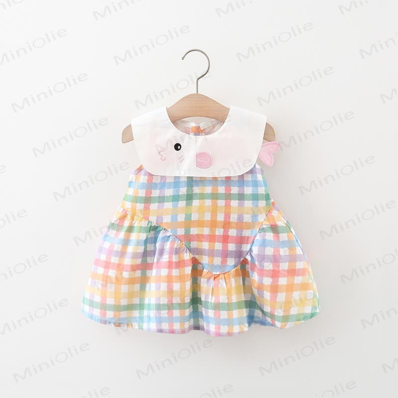 Toddler Girls Colorful Plaid Dress - Multicolor - 4-5T - image 1