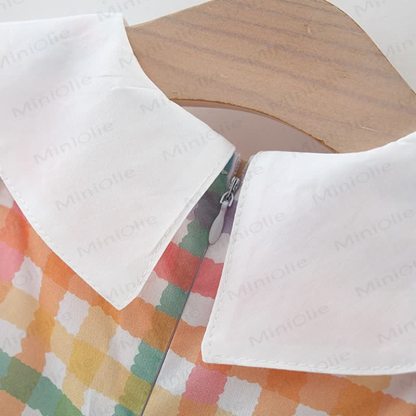 Toddler Girls Colorful Plaid Dress - image 4